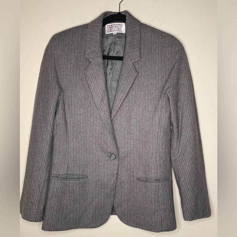 David Hollis Collection women’s vintage wool blazer jacket Size 10